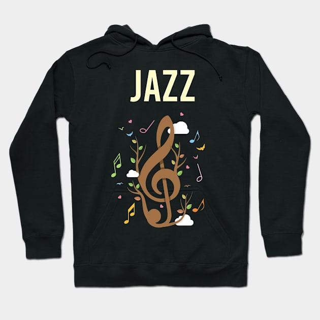 Music Nature Jazz Hoodie by Hanh Tay